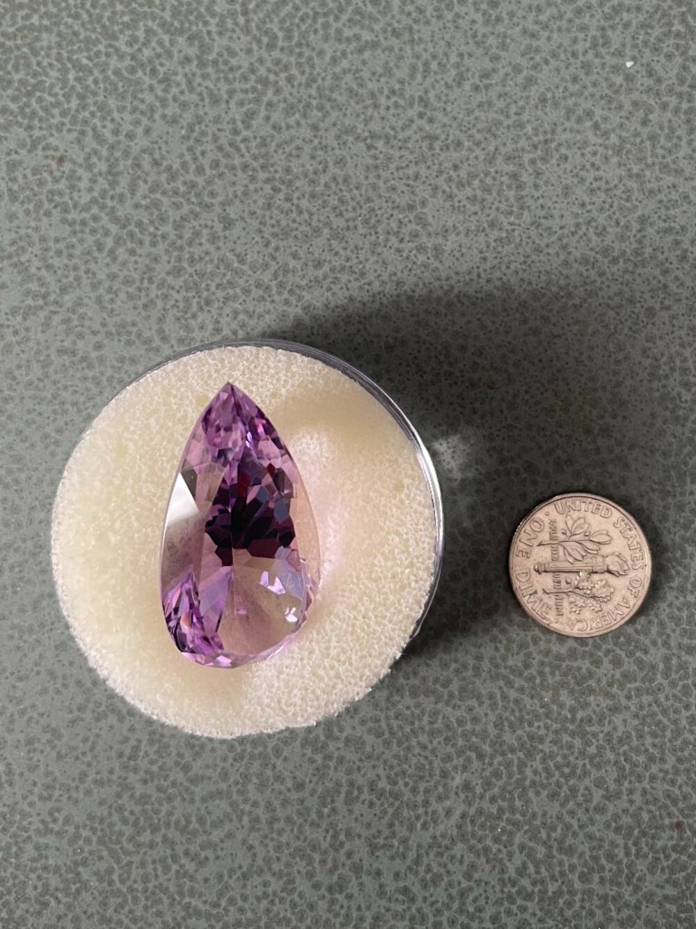 Amethyst Purple Faceted Pear Loose Gemstone